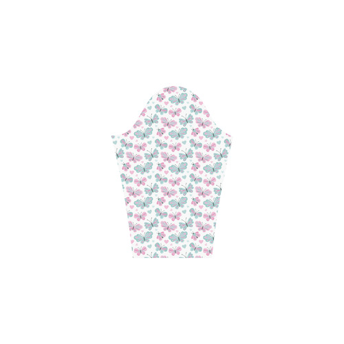 Cute Pastel Butterflies Bateau A-Line Skirt (D21)