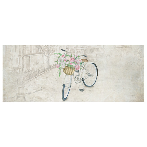 Vintage bicycle with roses basket Custom Morphing Mug