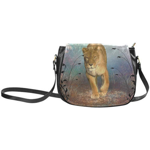 Wonderful lioness Classic Saddle Bag/Small (Model 1648)