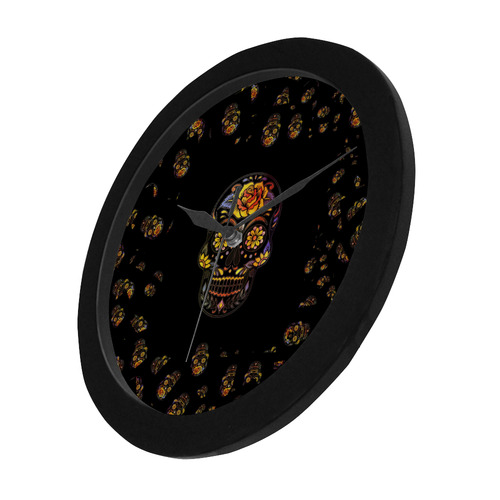 Skull20170310_by_JAMColors Circular Plastic Wall clock