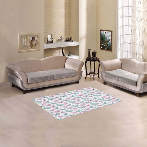 Cute Pastel Butterflies Area Rug 2'7"x 1'8‘’