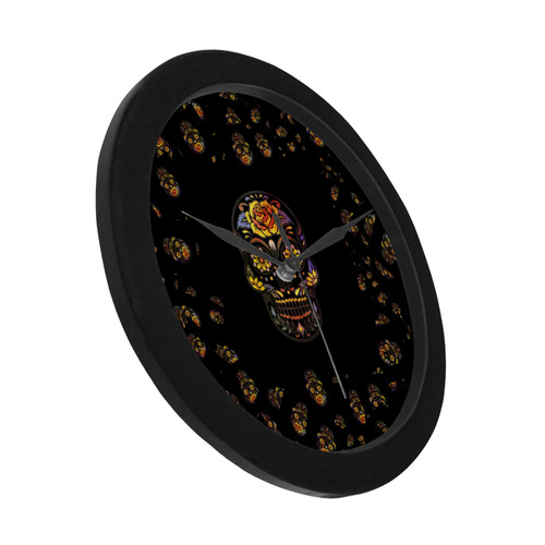 Skull20170310_by_JAMColors Circular Plastic Wall clock