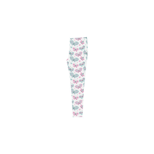 Cute Pastel Butterflies Cassandra Women's Leggings (Model L01)