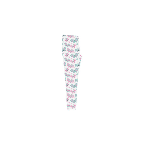 Cute Pastel Butterflies Cassandra Women's Leggings (Model L01)