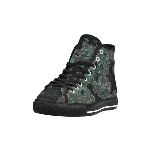 Glowing Flowers in the dark C by JamColors Vancouver H Women's Canvas Shoes (1013-1)