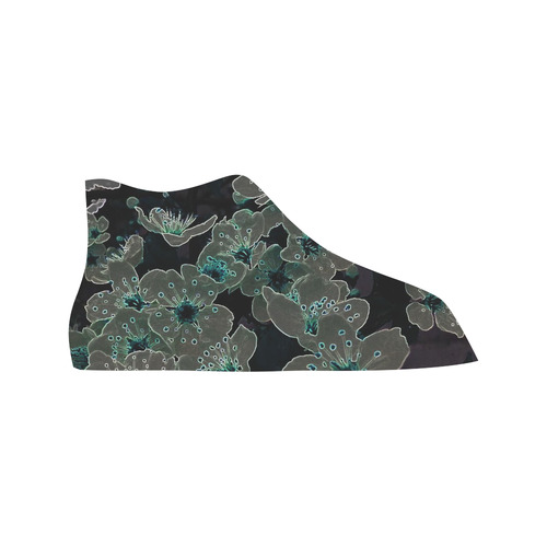 Glowing Flowers in the dark C by JamColors Vancouver H Women's Canvas Shoes (1013-1)
