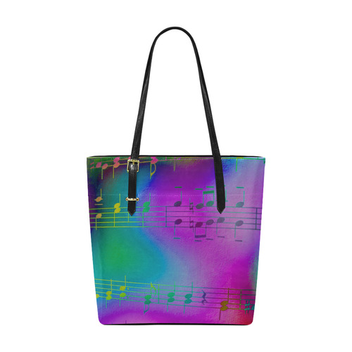 Music, colorful and cheerful B by JamColors Euramerican Tote Bag/Small (Model 1655)