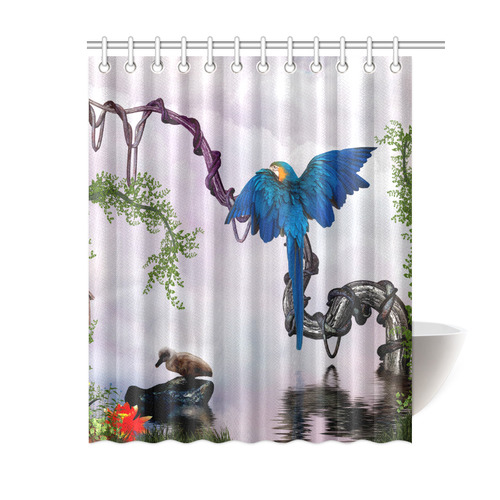 Awesome parrot Shower Curtain 60"x72"