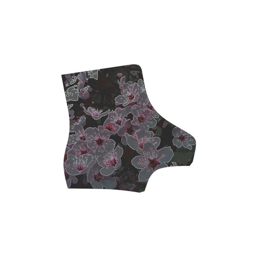 Glowing Flowers in the dark A by JamColors Martin Boots For Women Model 1203H