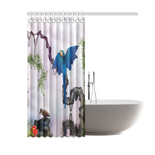 Awesome parrot Shower Curtain 60"x72"
