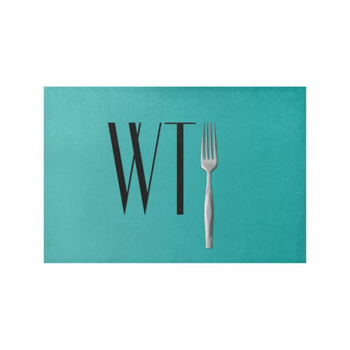 Funny WTF WTFork Placemat 12’’ x 18’’ (Two Pieces)