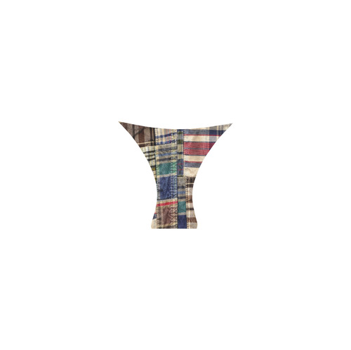 patchwork plaid / tartan Custom Bikini Swimsuit (Model S01)