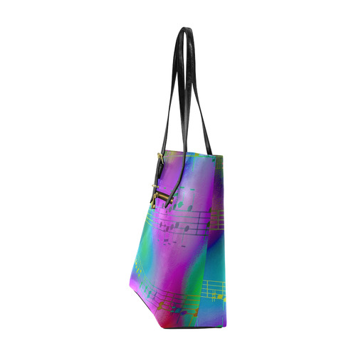 Music, colorful and cheerful B by JamColors Euramerican Tote Bag/Small (Model 1655)