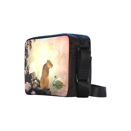 Awesome lioness in a fantasy world Classic Cross-body Nylon Bags (Model 1632)