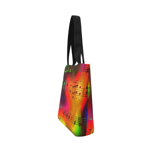 Music, colorful and cheerful C by JamColors Canvas Tote Bag (Model 1657)