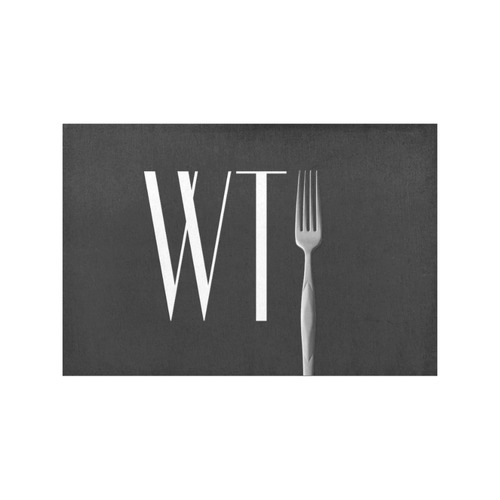 Funny WTF WTFork Placemat 12’’ x 18’’ (Set of 6)