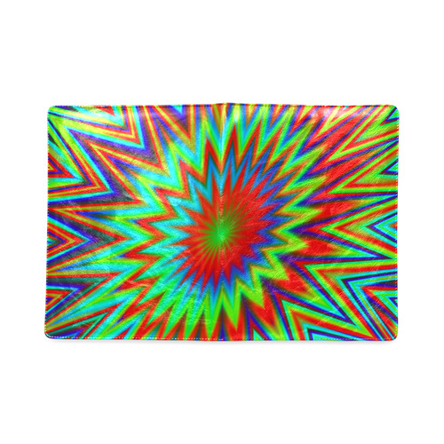 Red Yellow Blue Green Retro Psychedelic Explosion Of Color Custom NoteBook B5