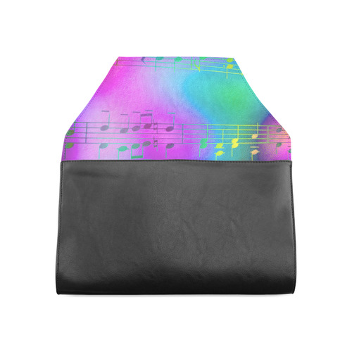 Music, colorful and cheerful B by JamColors Clutch Bag (Model 1630)