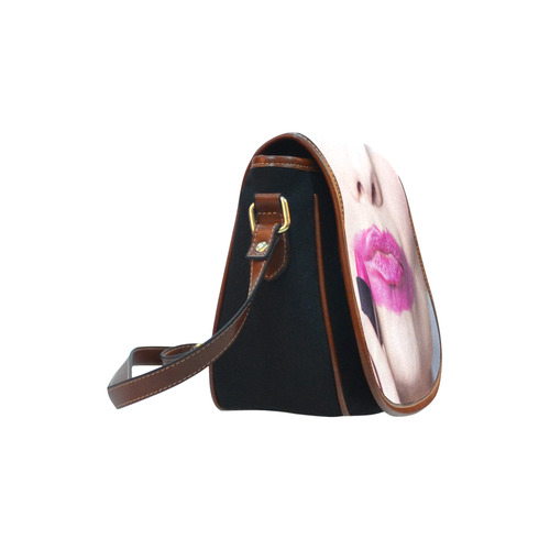 lipstick Saddle Bag/Small (Model 1649)(Flap Customization)
