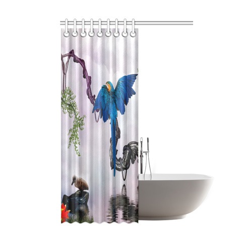 Awesome parrot Shower Curtain 48"x72"