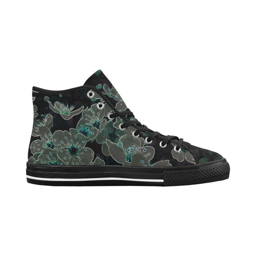 Glowing Flowers in the dark C by JamColors Vancouver H Women's Canvas Shoes (1013-1)