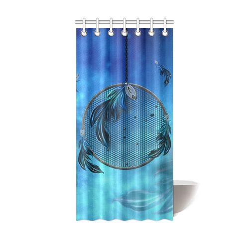 Dreamcatcher, blue colors Shower Curtain 36"x72"