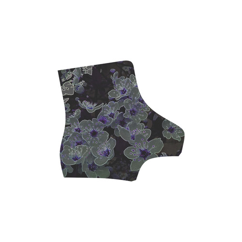 Glowing Flowers in the dark B by JamColors Martin Boots For Women Model 1203H