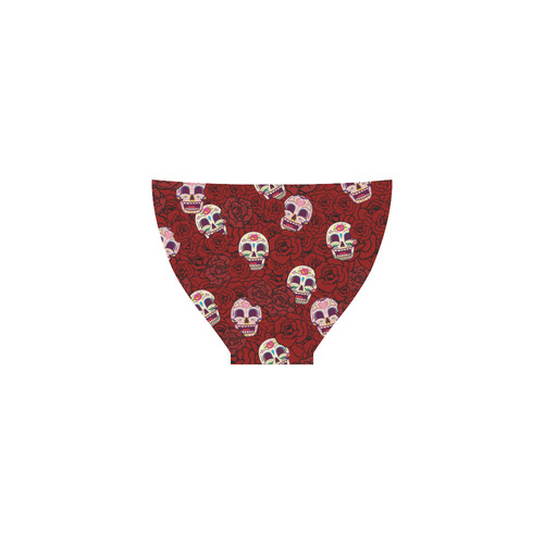 Rose Sugar Skull Custom Bikini Swimsuit