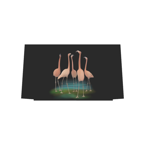 Flamingo Mingle, watercolor, birds Euramerican Tote Bag/Large (Model 1656)