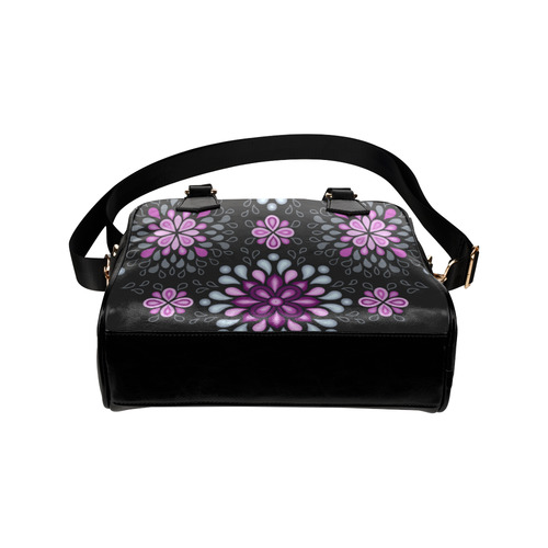 Purple pattern with atmosphere Shoulder Handbag (Model 1634)