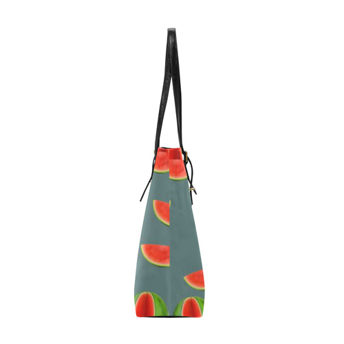 Watercolor Watermelon red, green and sweet pattern Euramerican Tote Bag/Small (Model 1655)