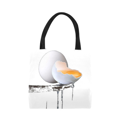 CRACKED EGG Canvas Tote Bag (Model 1657)