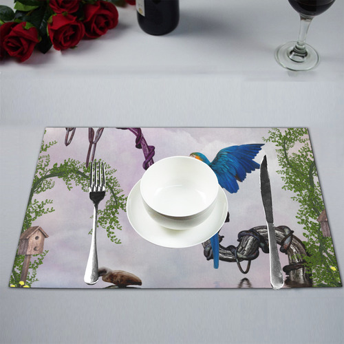 Awesome parrot Placemat 12’’ x 18’’ (Set of 6)