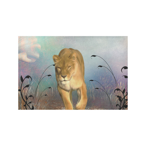 Wonderful lioness Placemat 12’’ x 18’’ (Set of 6)