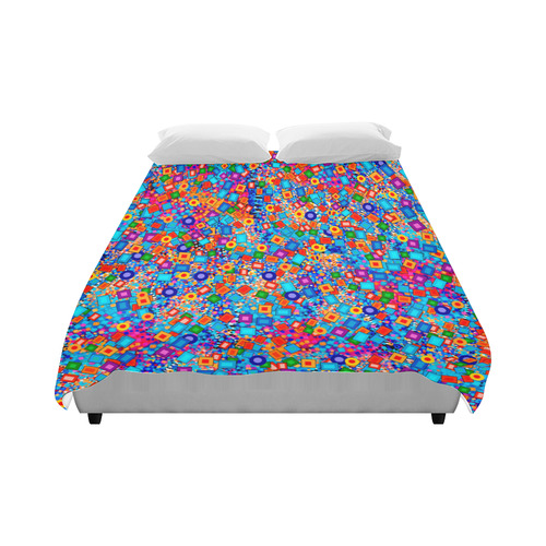 Carnival Colorful Print Duvet Cover Duvet Cover 86"x70" ( All-over-print)