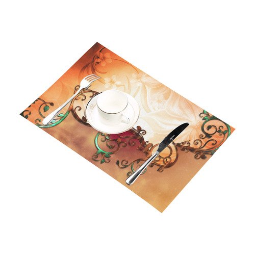 A touch of vintage, soft colors Placemat 12’’ x 18’’ (Set of 2)