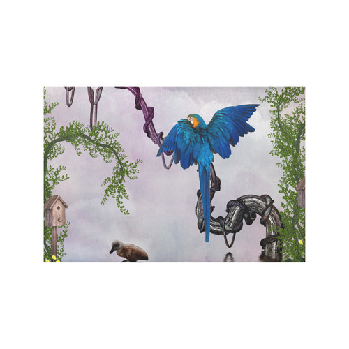 Awesome parrot Placemat 12’’ x 18’’ (Set of 4)