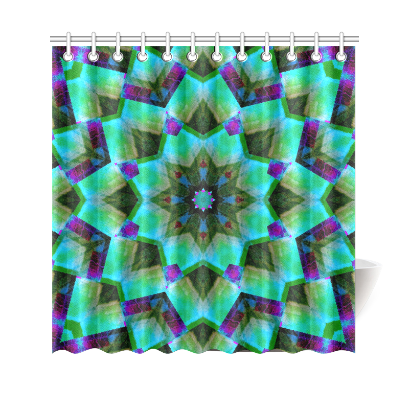 Funky Abstract Shower Curtain 69"x70" ID D1396428