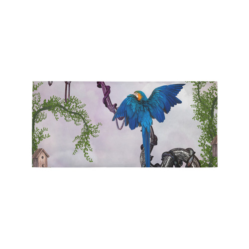 Awesome parrot Area Rug 7'x3'3''