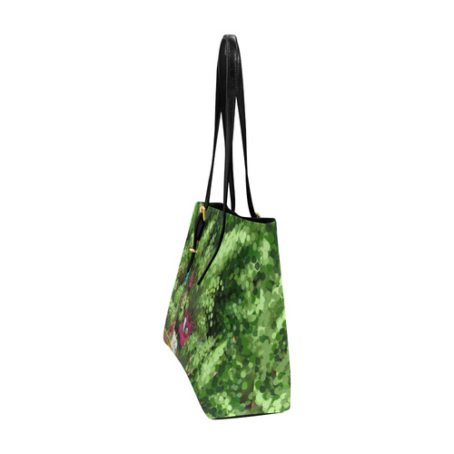 Birds and nest boxes in fairy tale garden, kids Euramerican Tote Bag/Large (Model 1656)