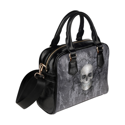 Grunge Vampire Skull Shoulder Handbag (Model 1634)