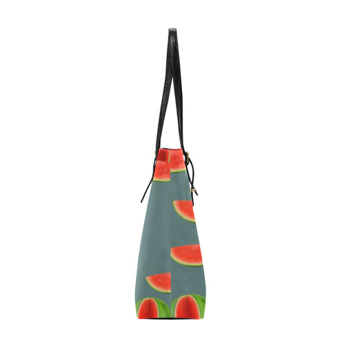 Watercolor Watermelon red, green and sweet pattern Euramerican Tote Bag/Small (Model 1655)