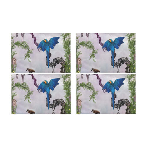 Awesome parrot Placemat 12’’ x 18’’ (Set of 4)
