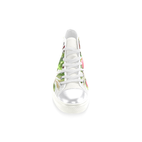 Melting Apples, fruit watercolors Women's Classic High Top Canvas Shoes (Model 017)