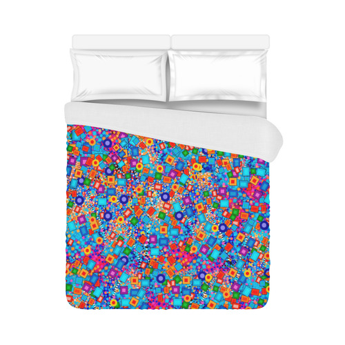 Carnival Colorful Print Duvet Cover Duvet Cover 86"x70" ( All-over-print)