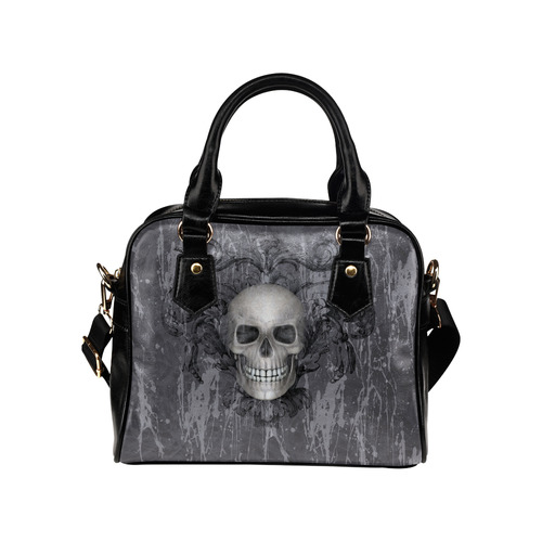 Grunge Vampire Skull Shoulder Handbag (Model 1634)