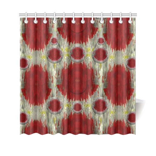 paint on water falls in peace and calm Shower Curtain 69"x70"