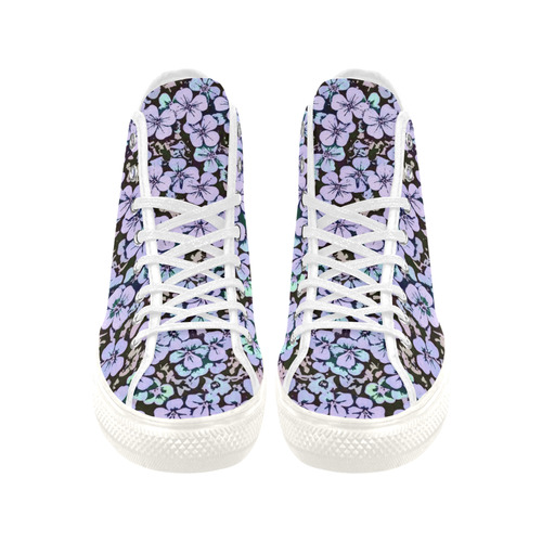 floral comic style 2 B by JamColors Vancouver H Women's Canvas Shoes (1013-1)