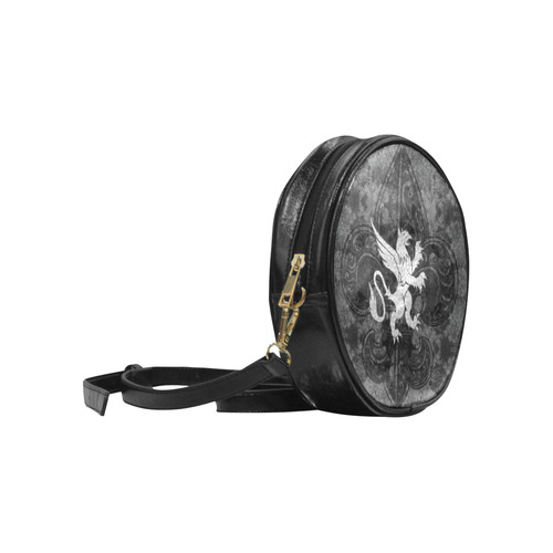 Gryphon Rampant Gothic Round Sling Bag (Model 1647)