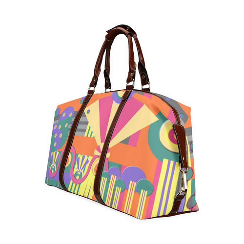 Art Deco Shapes and Colours Classic Travel Bag (Model 1643) Remake